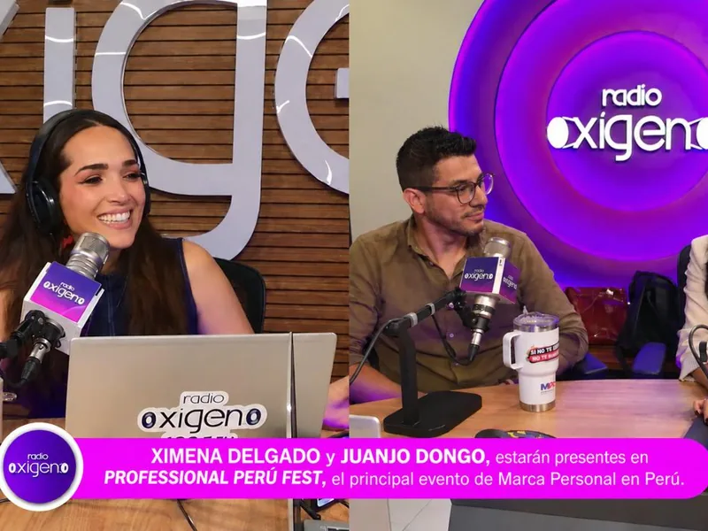 Captura: Radio Oxígeno — Ximena Delgado y Juanjo Dongo, rumbo al principal evento de marca personal